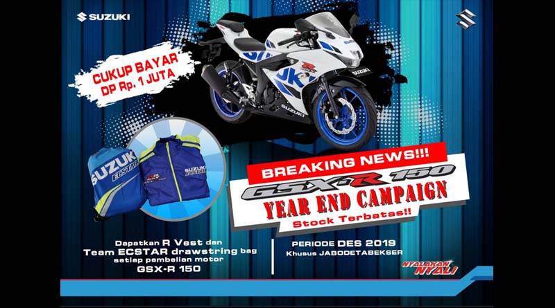 Dengan DP Rp 1 Juta, Konsumen Sudah Bisa Boyong Suzuki GSX-R150