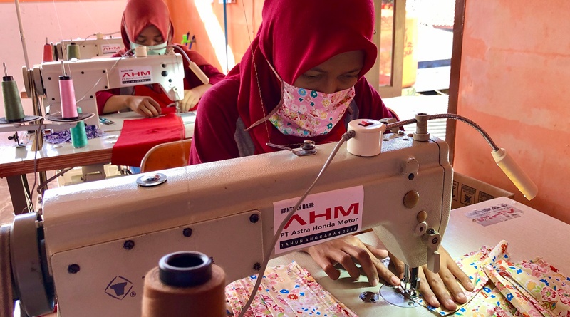 Mitra Binaan AHM Beralih Produksi Masker