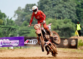 Valrossi dan CRF250R Melesat di Kejurnas Motocross Bekasi, Raih Podium Perdana